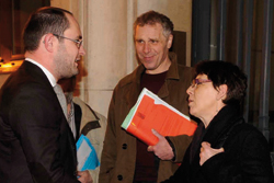 Le ministre des Pensions rencontre les journalistes professionnels. Photo Alain Dewez