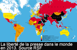 classement mondial de la liberté de la presse