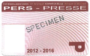 Carte de presse 2012-2016