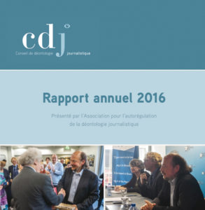 Rapport annuel du Conseil de déontologie journalistique