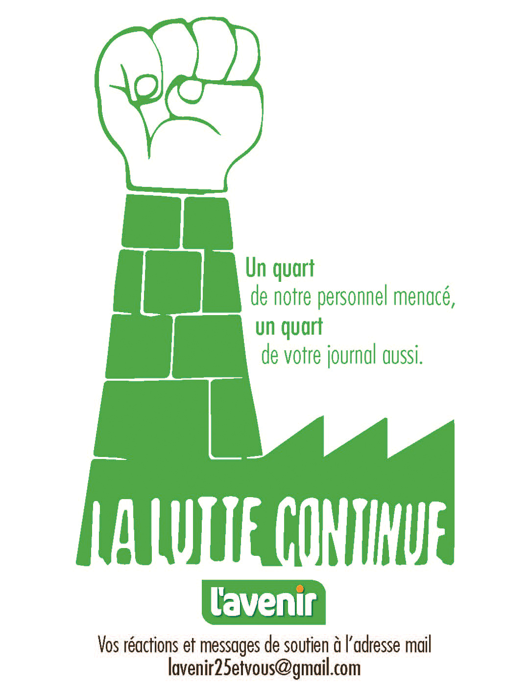 Sticker L'Avenir - La Lutte Continue